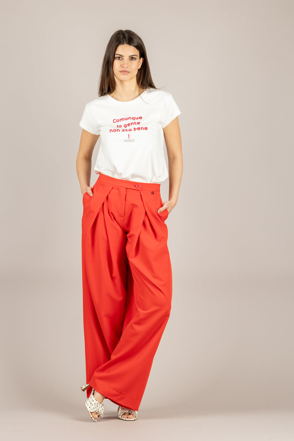 DIXIE - PDUR1MI - PANTALONE ROSSO