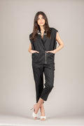 DIXIE - PDZ2JEA - PANTALONE CROP GAMBA DRITTA NERO