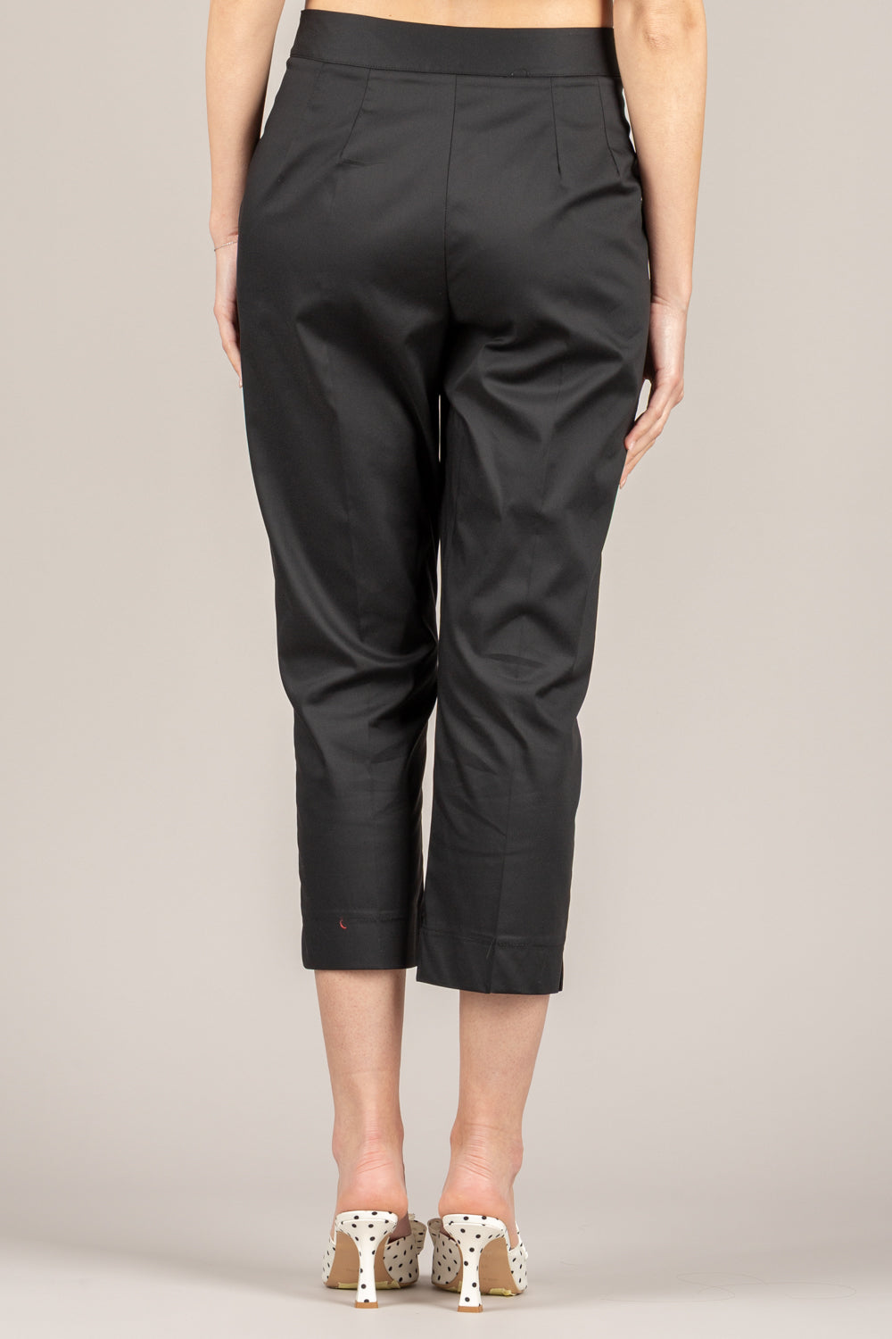 DIXIE - PDZ2JEA - PANTALONE CROP GAMBA DRITTA NERO