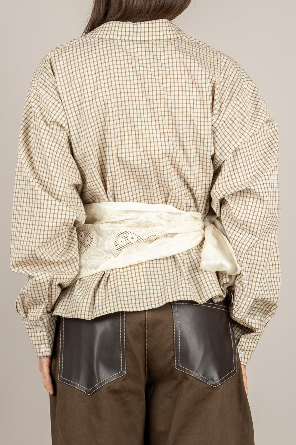 TENSIONE IN - PE260084 - CAMICIA FOULARD BEIGE