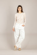 TENSIONE IN - PE260094 - MAGLIA AVORIO
