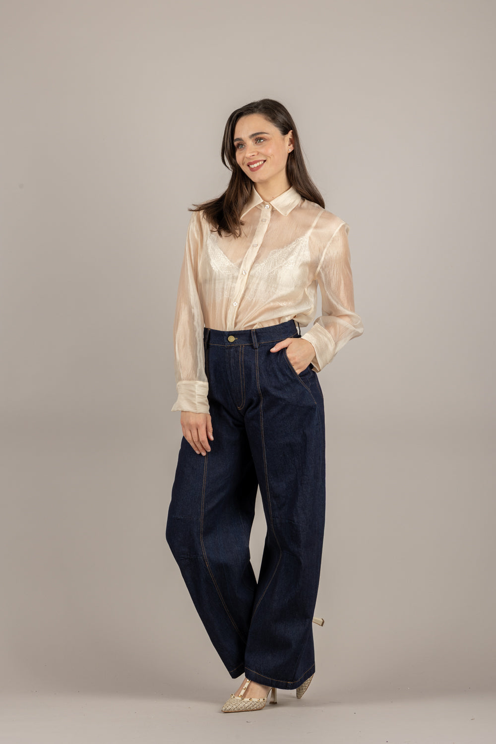 TENSIONE IN - PE260110 - CAMICIA BURRO