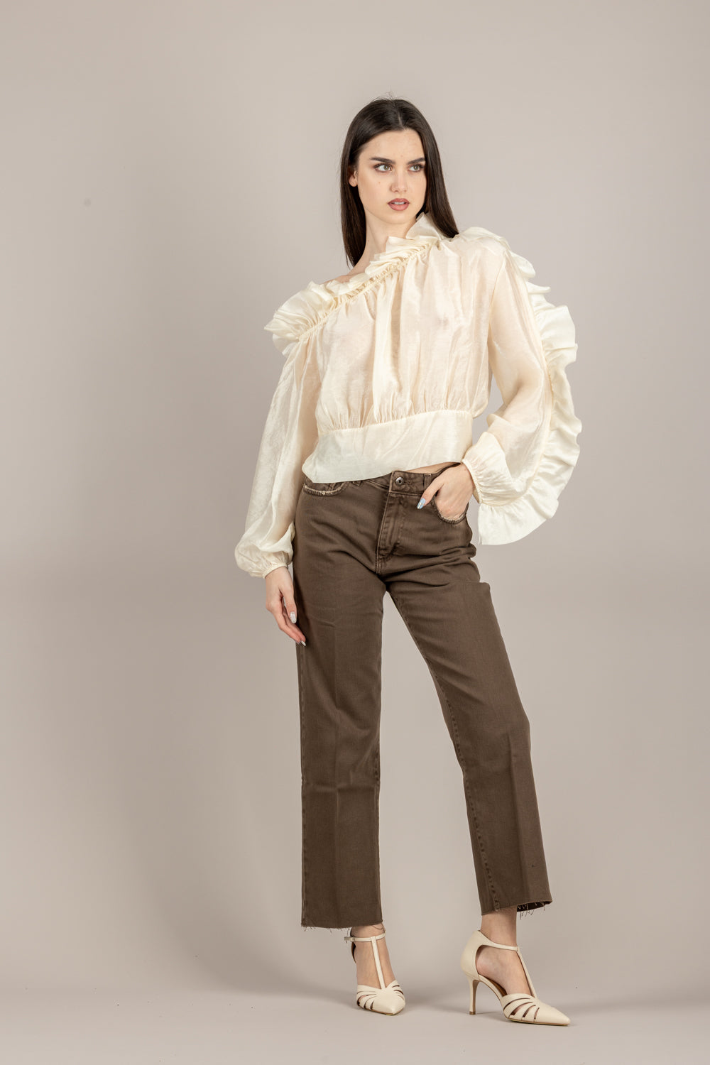 TENSIONE IN - PE260125 - BLUSA BURRO