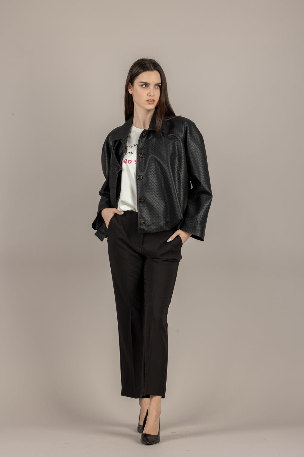 IMPERIAL - PEY8LLA - PANTALONE NERO