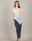 TENSIONE IN - PT113B-PE26 - PANTALONE A SIGARETTA BLU