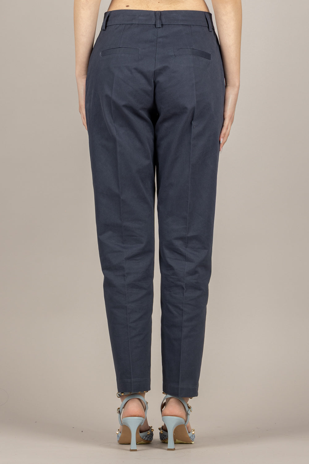 TENSIONE IN - PT113B-PE26 - PANTALONE A SIGARETTA BLU