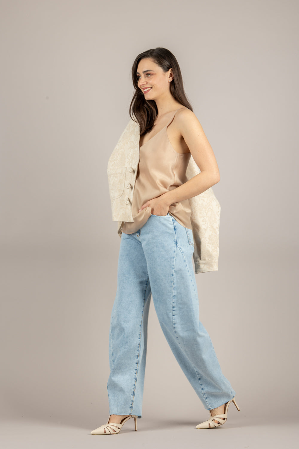 DIXIE - R027A030 - CANOTTA BEIGE