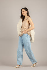 DIXIE - R027A030 - TOP BRETELLA BEIGE