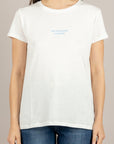 VICOLO - RAB0551 - T-SHIRT PARZIALMENTE SCLERATA NATURALE