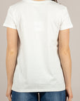 VICOLO - RAB0551 - T-SHIRT PARZIALMENTE SCLERATA NATURALE