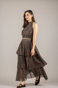 DIXIE - RBBSWPN - TOP SCOLLO AMERICANO MORO