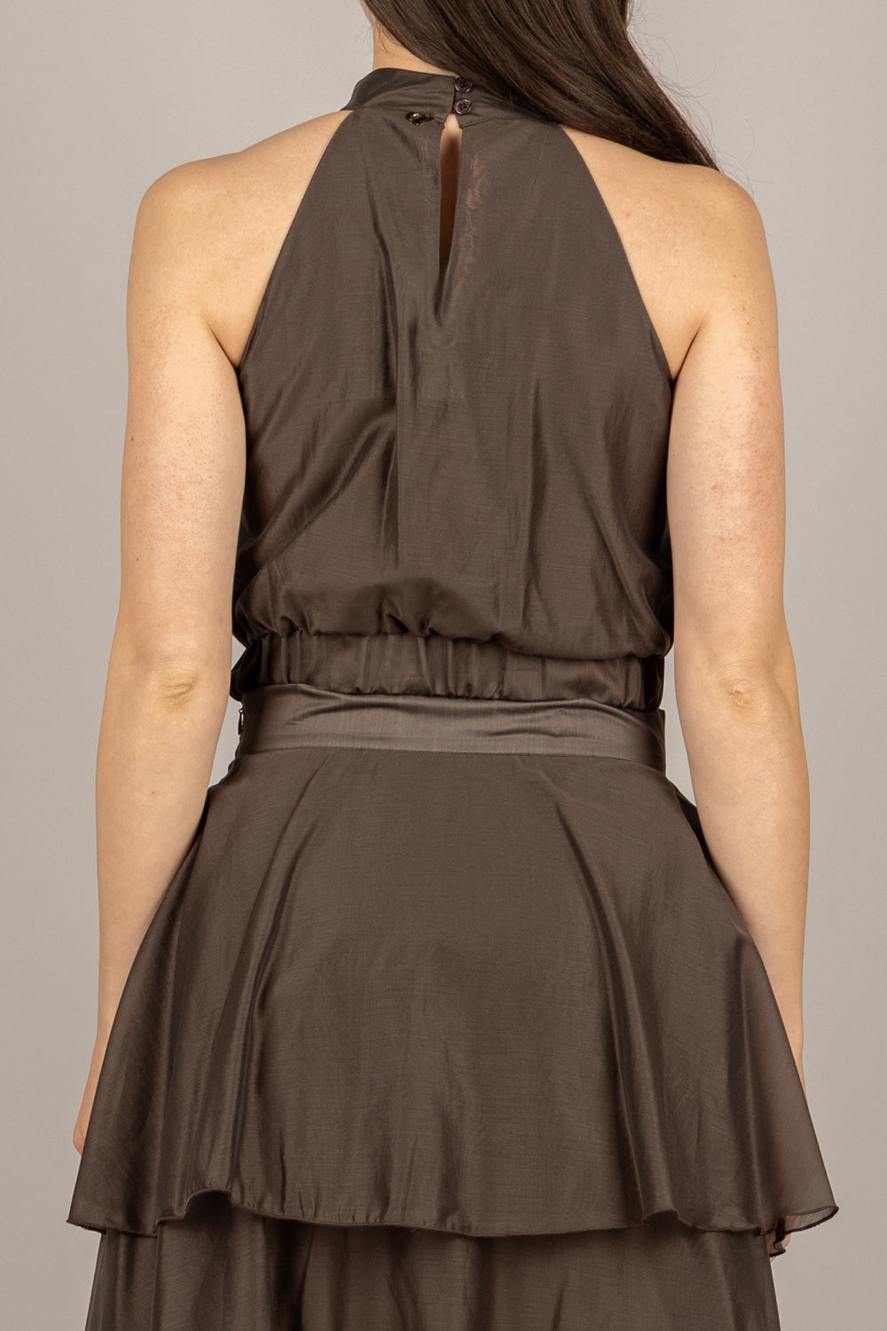 DIXIE - RBBSWPN - TOP SCOLLO AMERICANO MORO
