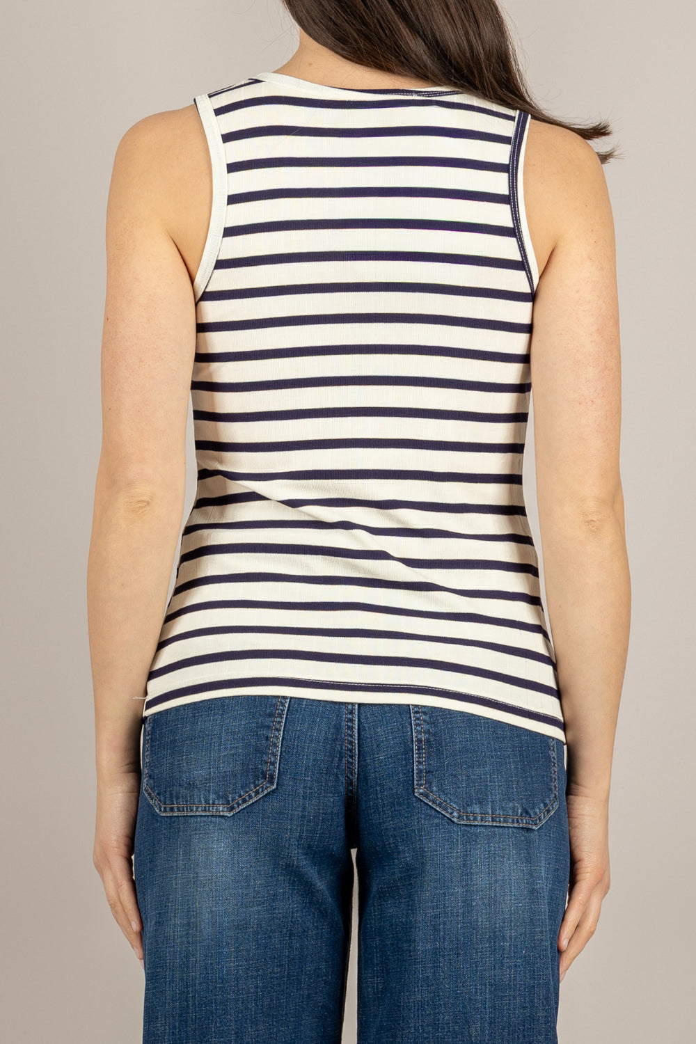 HAVEONE - RJS-Q050 - CANOTTA BLU/PANNA