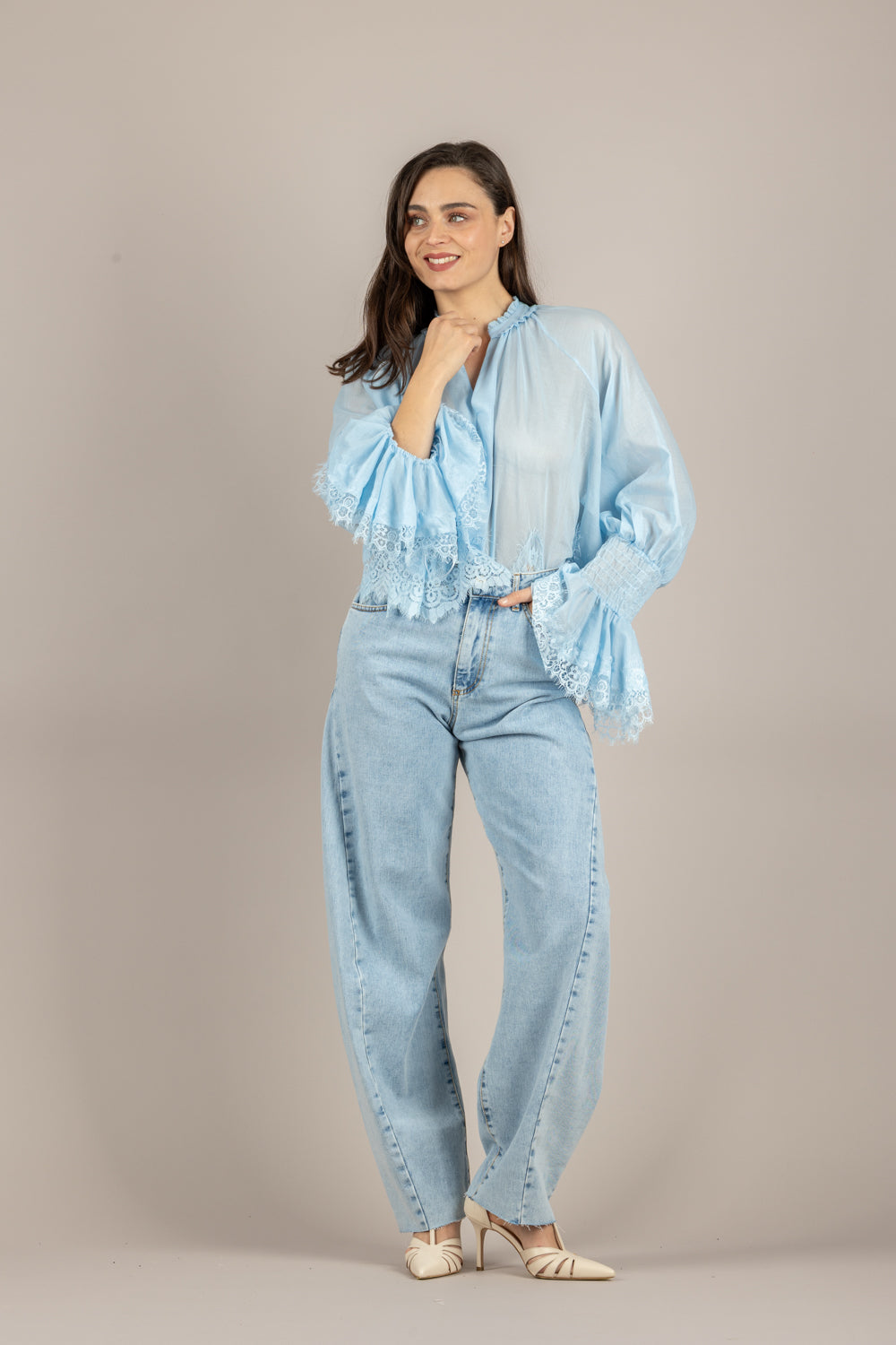 TENSIONE IN - S26C181 - CAMICIA NUVOLA
