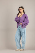 TENSIONE IN - S26C533 - CAMICIA VIOLA