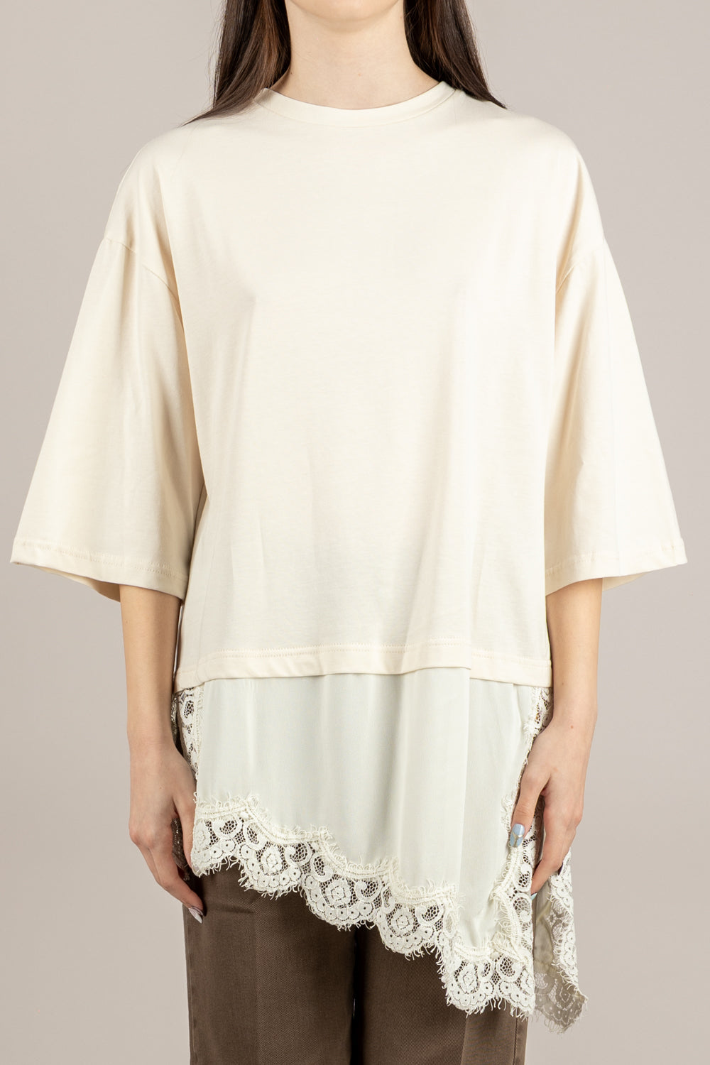 TENSIONE IN - S26M975 - MAGLIA BURRO