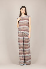 TENSIONE IN - S26PD04 - PANTALONE PALAZZO FANTASIA INDIA