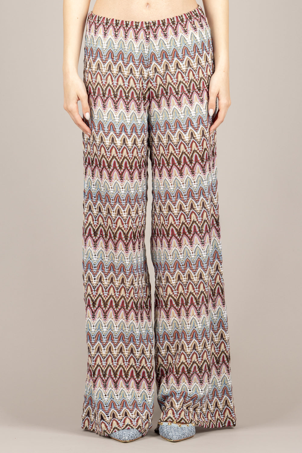 TENSIONE IN - S26PD04 - PANTALONE PALAZZO FANTASIA INDIA