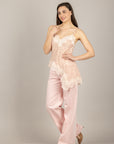 TENSIONE IN - S26TA66 - TOP ASIMMETRICO CON STAMPA ROSA