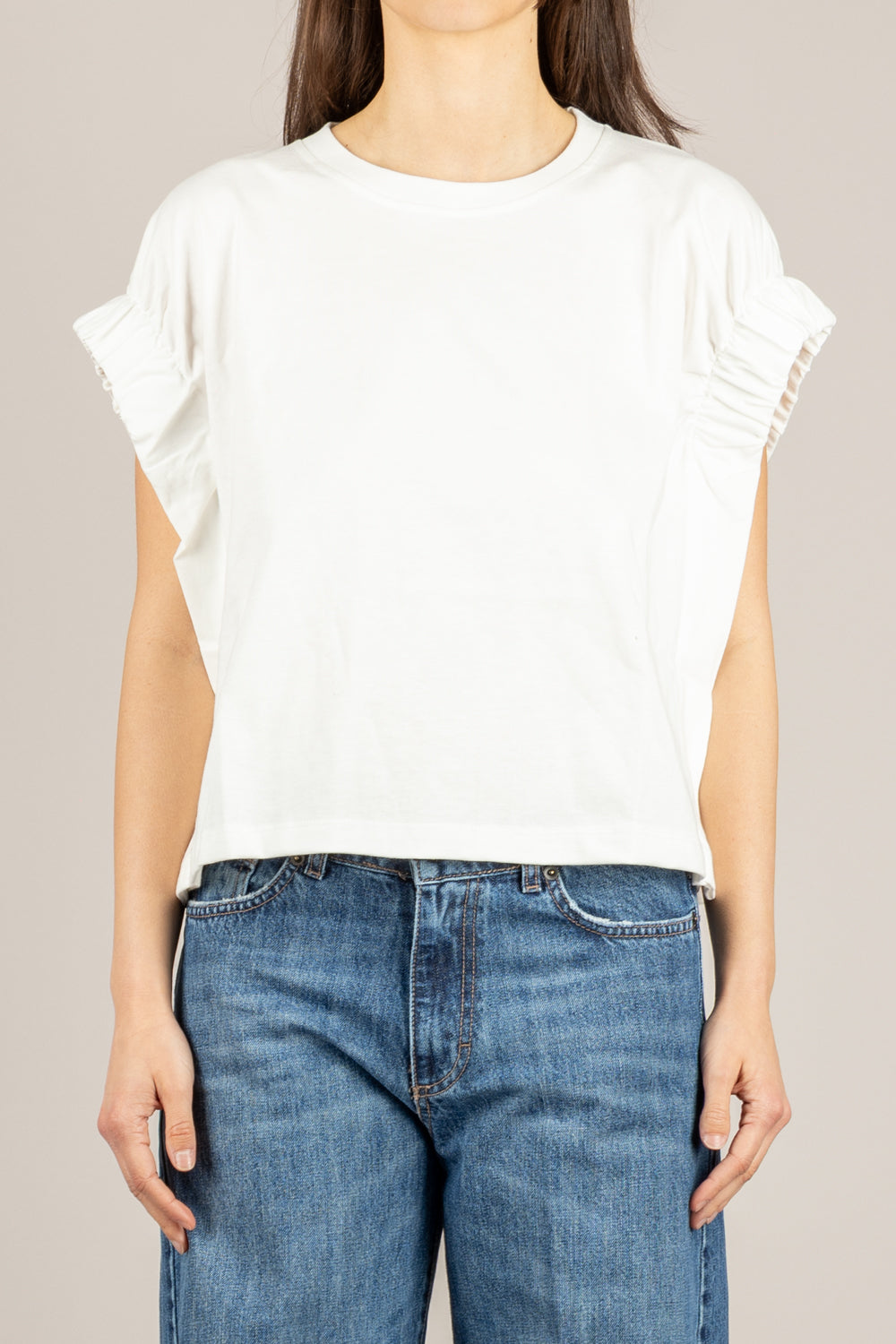 KONTATTO - SM209C - T-SHIRT PANNA