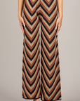 ANGELA DAVIS - SP9LS10 - PANTALONE FANTASIA GEOMETRICA NERO