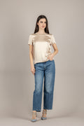 VICOLO - TAB0083 - MAGLIA BEIGE