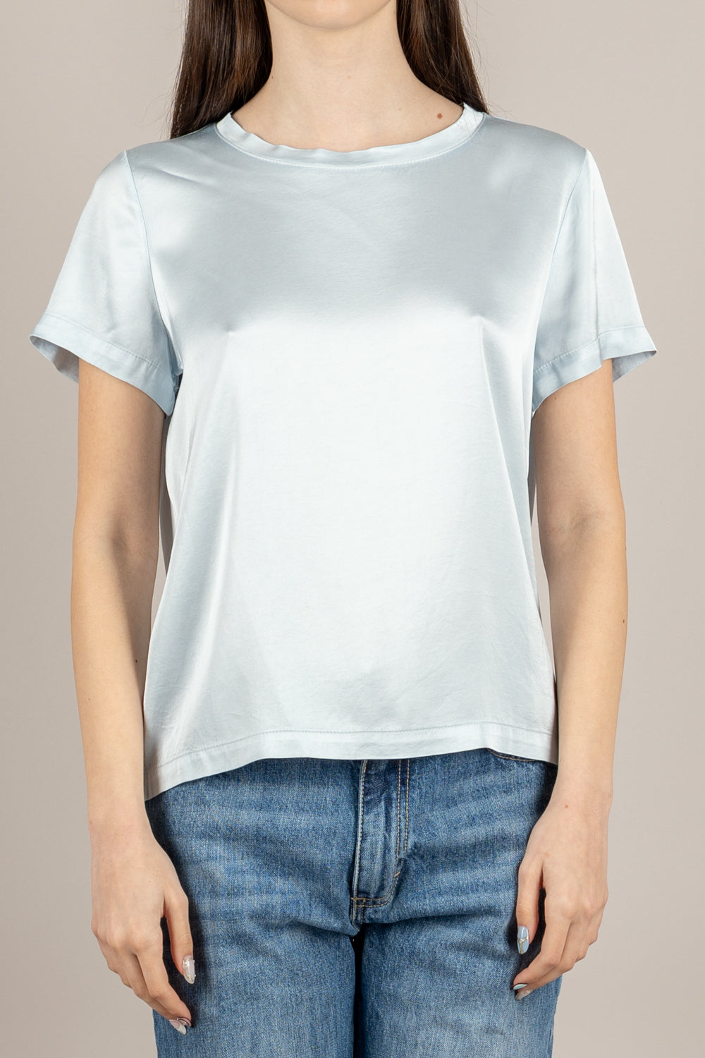 VICOLO - TAB0083 - MAGLIA CELESTE