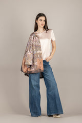 VICOLO - TAB0083 - MAGLIA MANICHE CORTE SATIN ROSA