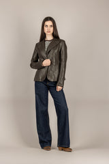 VICOLO - TAB0276 - GIACCA ECOPELLE MORO