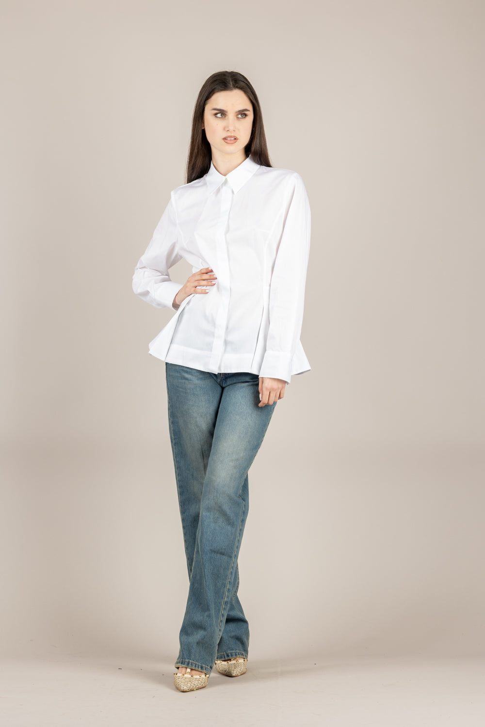 VICOLO - TAB0961 - CAMICIA BIANCO 