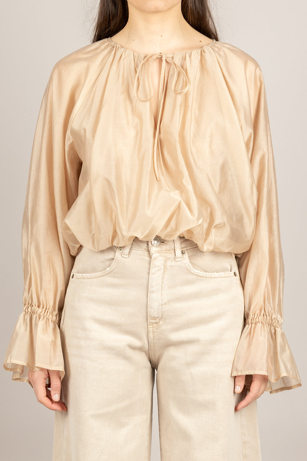 VICOLO - TAB0989 - BLUSA BEIGE