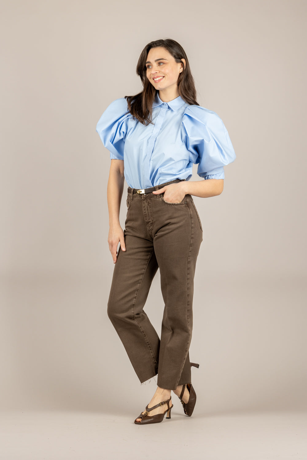 VICOLO - TAB1279 - CAMICIA AZZURRO