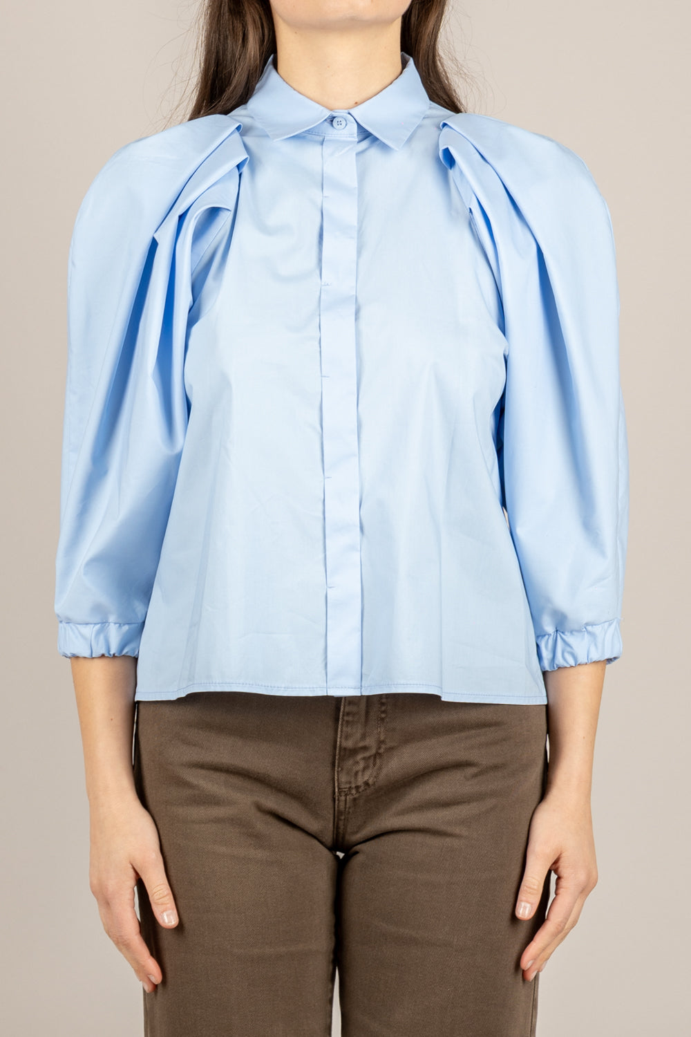 VICOLO - TAB1279 - CAMICIA AZZURRO