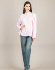 VICOLO - TAB1351 - CAMICIA ROSA/BIANCO 