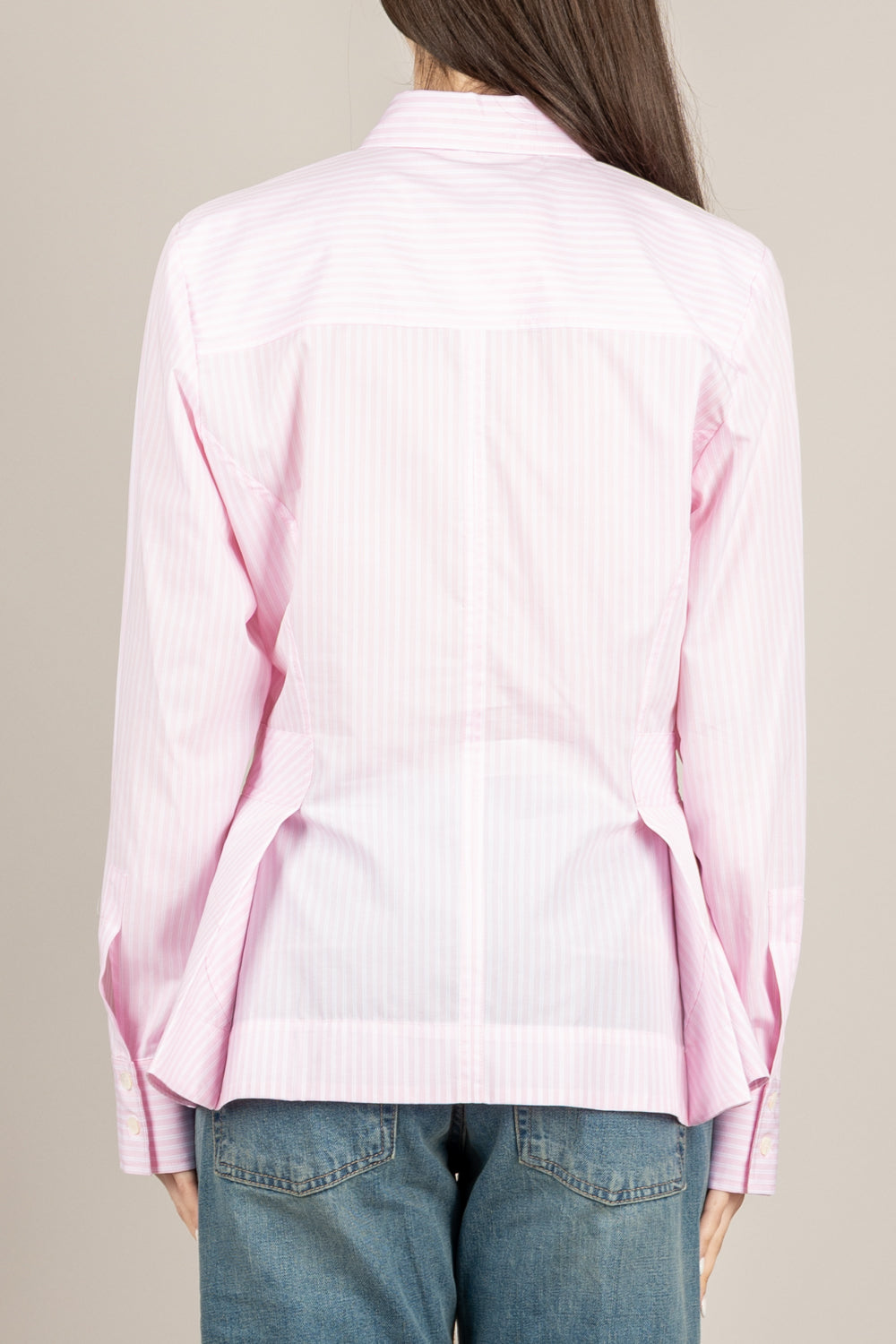VICOLO - TAB1351 - CAMICIA ROSA/BIANCO 