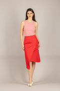 VICOLO - TAB1355 - GONNA ROSSO  
