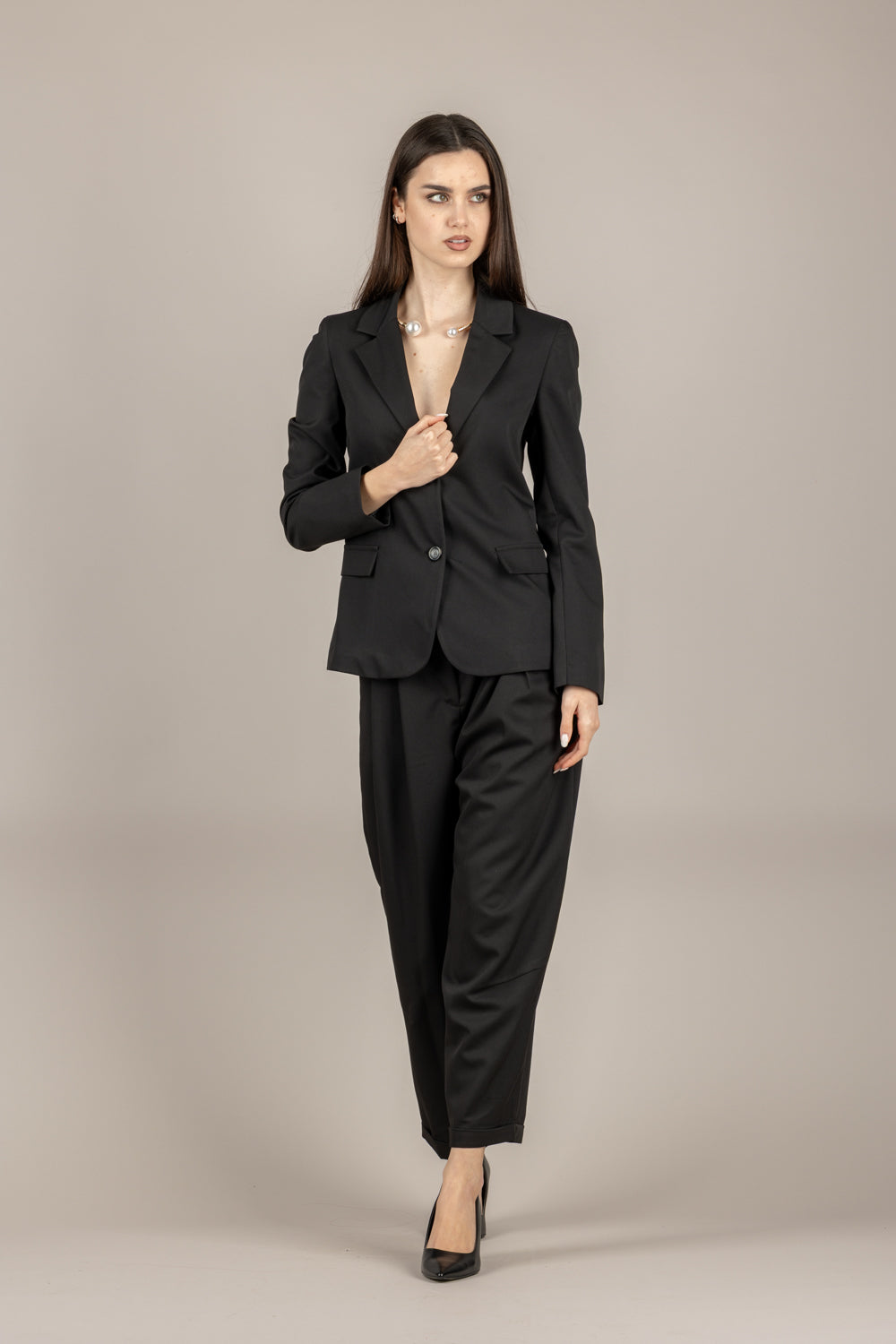 VICOLO - TAB1373 - PANTALONE NERO