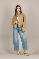 VICOLO - TAB1530 - GIACCA BOMBER BEIGE