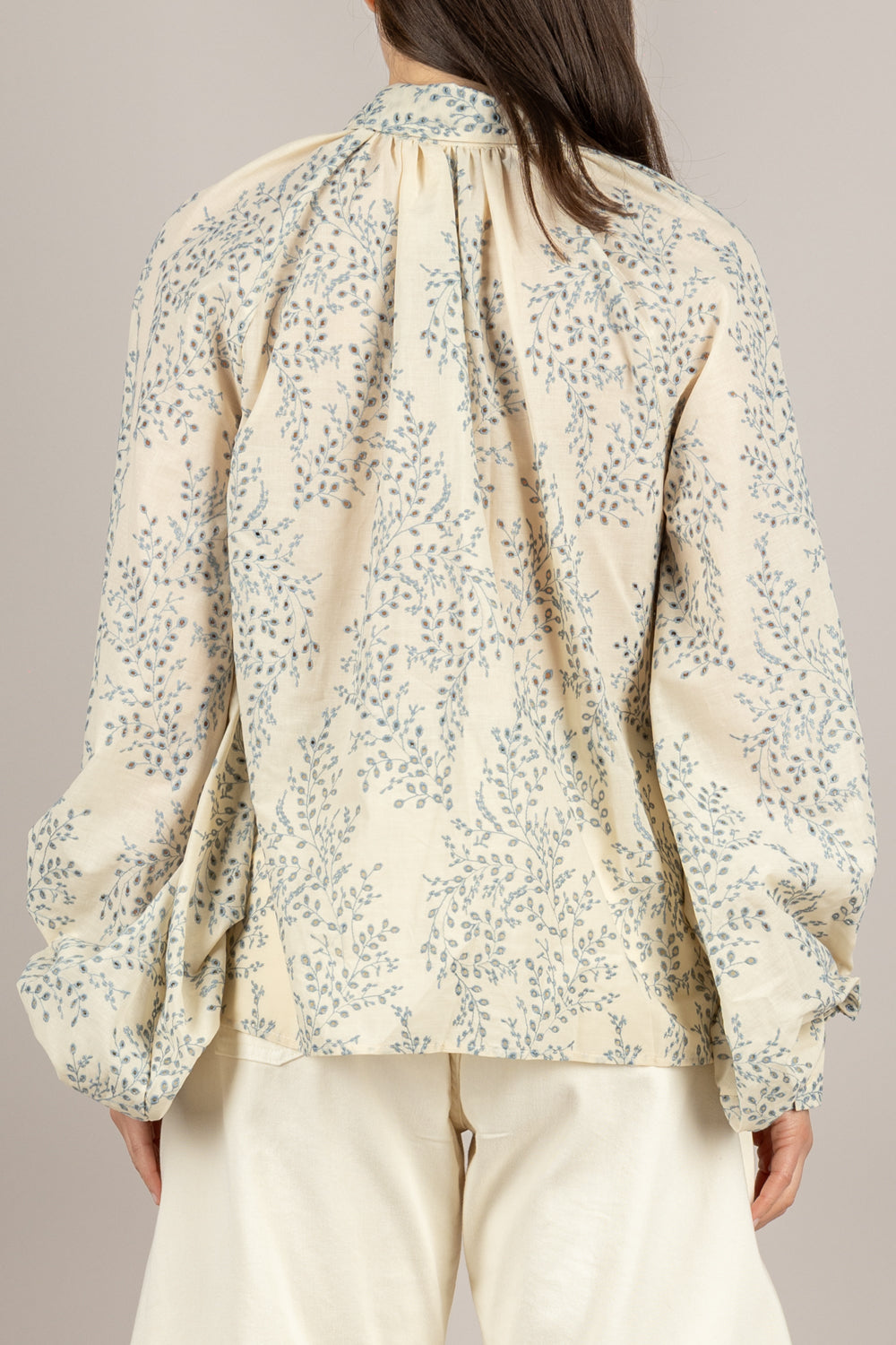VICOLO - TAB1578 - CAMICIA BURRO/AZZURRO