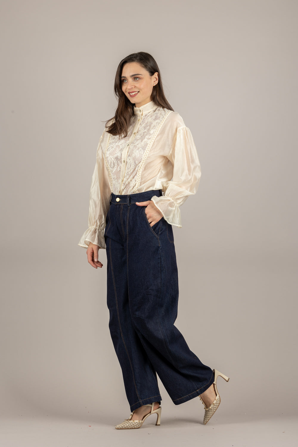 VICOLO - TAB1639 - CAMICIA BURRO