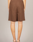 VICOLO - TAB1849 - BERMUDA GESSATO CON PINCES MORO