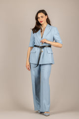 VICOLO - TAB1933 - PANTALONE GAMBA DIRTTA CARTA DA ZUCCHERO