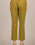 VICOLO - TAB2057 - PANTALONE A SIGARETTA OLIO