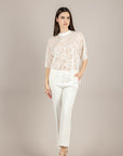HAVEONE - TFW-Q081 - T-SHIRT IN PIZZO BIANCO