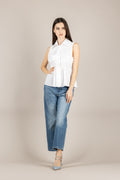 TENSIONE IN - TI3575 - CAMICIA SMANICATA BIANCO