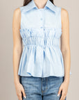 TENSIONE IN - TI3575 - CAMICIA SMANICATA CELESTE