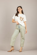 TENSIONE IN - TOM-SUMMER - JEANS CROP BLU