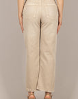 TENSIONE IN - TOM-PAINT - JEANS CROP SABBIA
