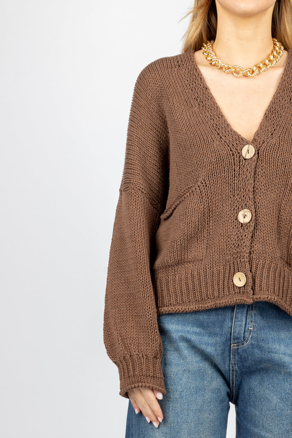 HAVEONE - JIT-N011 - CARDIGAN CON TASCHINI