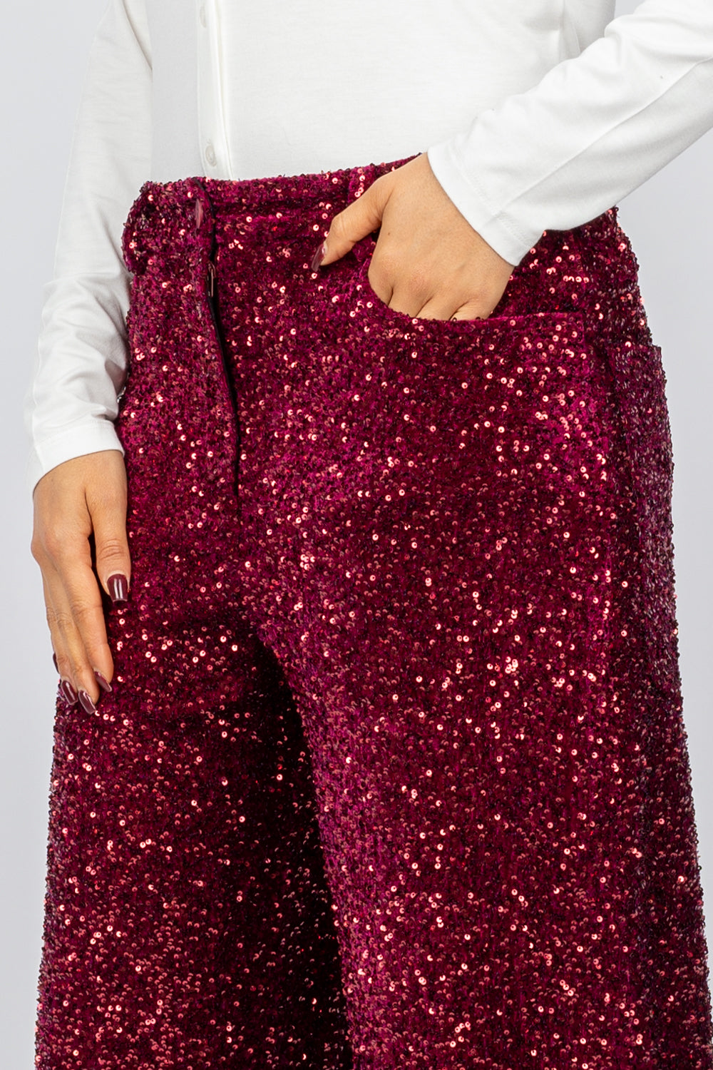 TENSIONE IN -25P4805 - PANTALONE CON PAILLETTES